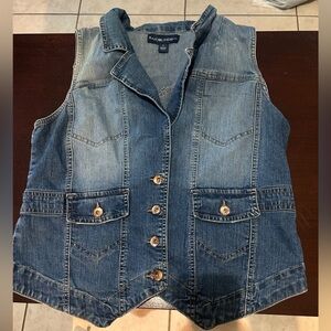 Bandolino Blue Denim Vest